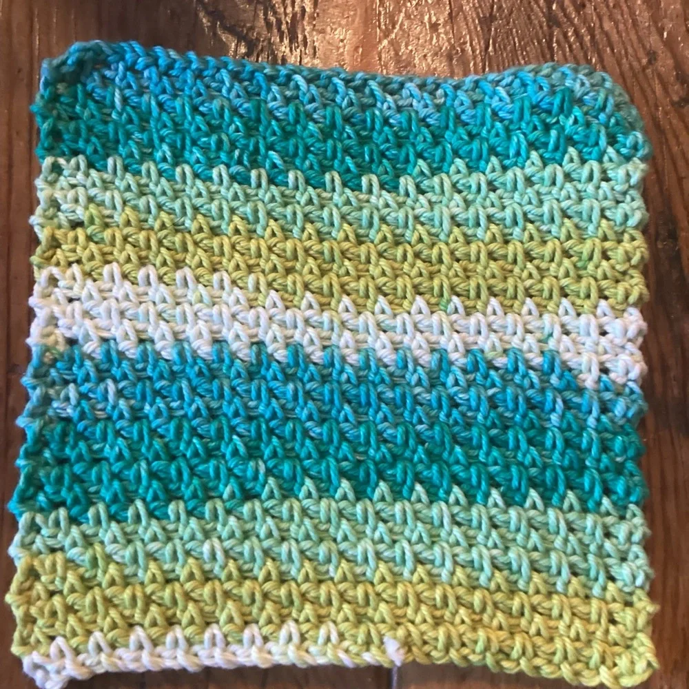 Handmade Kitchen Washcloths - crocheted - set of 4 in bright colors
